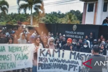 Ribuan Warga di Konsel dukung keberlangsungan PT WIN