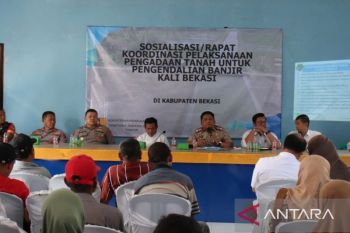 Sebanyak 1.847 bidang tanah terdampak kegiatan normalisasi Kali Bekasi untuk kendalikan banjir