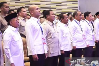 Prabowo hadiri Munas XVIII HIPMI di Bandar Lampung