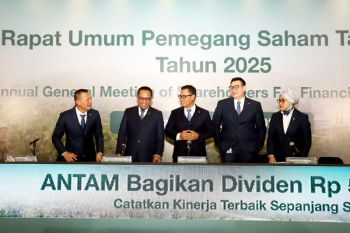 Antam bagikan dividen Rp5,04 triliun
