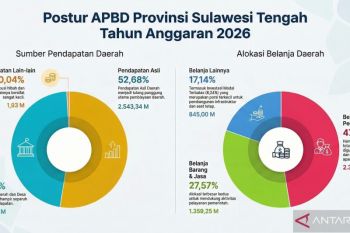 Pemprov Sulteng alokasikan Rp2,3 triliun untuk belanja pegawai