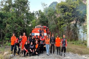 BPBD Barito Utara padamkan karhutla di Desa Trahean seluas 0,89 hektare