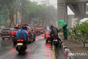 Hari Selasa, BMKG prakirakan hujan guyur sebagian besar wilayah Indonesia