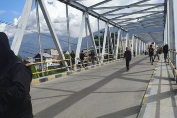 Jembatan Palu III ditutup sementara dampak gempa magnitudo 6,7