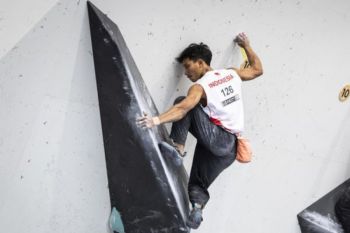 Ravianto masuk semifinal boulder dalam World Climbing Series Innsbruck