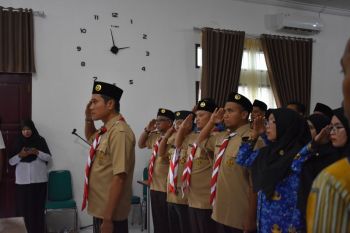 Kwarcab lantik Saka Pramuka Rintisan Yogaswara Tingkat Cabang Agam