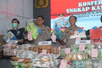 Polres Lamsel ungkap 17 kasus peredaran narkoba antarprovinsi