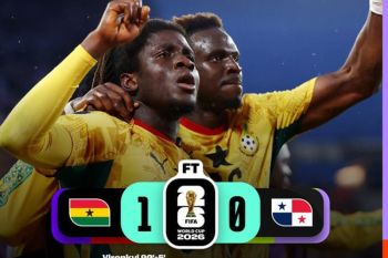 Gol dari Yirenkyi pada menit akhir amankan tiga poin perdana Ghana