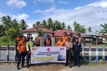 Wujud nyata tingkatkan keselamatan perjalanan kereta api, KAI Divre II Sumbar kembali tutup delapan perlintasan sebidang liar