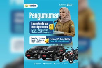 Pemprov Sultra lelang kendaraan dinas untuk penghematan anggaran