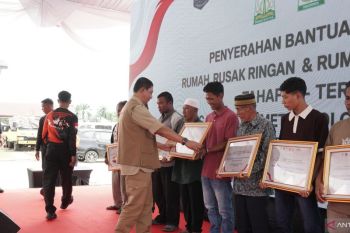 BNPB mengucurkan bantuan memperbaikan rumah Rp93,75 miliar di Aceh Tamiang