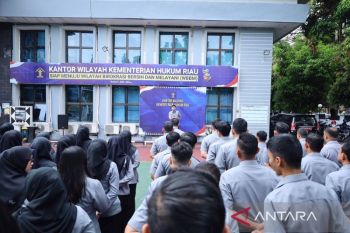 Pimpin apel Senin pagi, Kakanwil instruksikan percepatan penyerapan anggaran