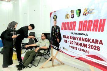 Polres Kapuas gelar aksi sosial semarakkan Hari Bhayangkara ke-80