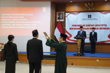 Kemenkum DIY fasilitasi sumpah janji setia dua anak bipatride jadi WNI