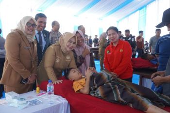Wabup Tiorita sambut Bhakti Kesehatan HUT Bhayangkara di Langkat