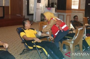 Polres Muba kumpulkan 79 kantong darah melalui kegiatan bakti sosial