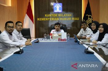 Penuhi rencana aksi triwulan II, Kemenkum Riau ikuti audiensi merek kolektif secara virtual