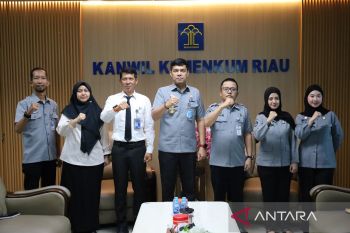 Sinergi optimalkan layanan hukum, Kemenkum Riau terima kunjungan Ditjen AHU