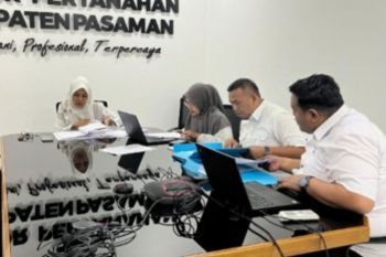 Kantor Pertanahan Pasaman ikuti coaching clinic review kertas kerja penilaian mandiri SPIP Tahun 2026