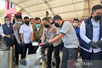 Polda Sulteng musnahkan 19 kilogram sabu hasil pengungkapan lima kasus