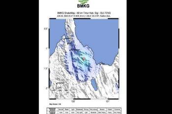 Info gempa hari ini: Kabupaten Sigi kembali diguncang gempa magnitudo 4,0