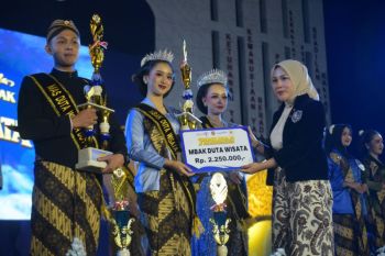 Bandung Madu Seno dan Aulyani Prastywi Kurnia Ramadhani jadi Mas-Mbak Duta Wisata Boyolali 2026