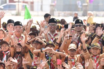 Pemkot Kediri tanamkan nilai karakter anak melalui Gerakan Pramuka