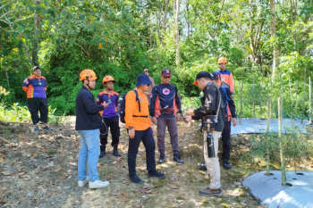 BPBD Balangan lakukan ground check ke Tebing Tinggi terkait temuan likuifaksi