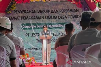 Wujud kepedulian sosial, PT LTT resmikan TPU Towiora dan serahkan wakaf