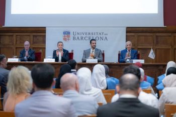Sultan Bin Ahmed Attends Media Master's Graduation in Spain