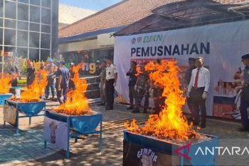 Bea Cukai Banyuwangi musnahkan ratusan ribu batang rokok ilegal