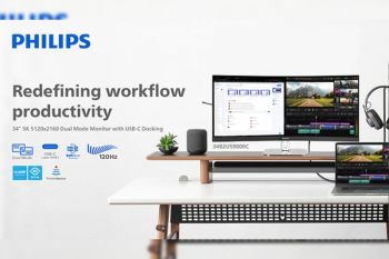 The First 34" 5K 5120 x 2160 Philips Business Monitor Featuring DLG Technology Launches with Dual Mode