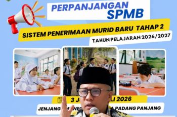 Pemkot Padang Panjang perpanjang pendaftaran SPMB hingga 4 Juli