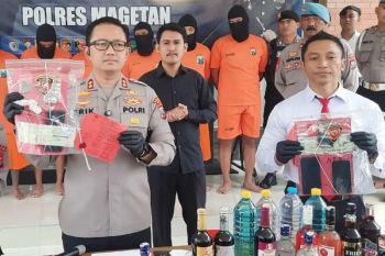 Polres Magetan tangani 23 perkara narkotika semester I 2026