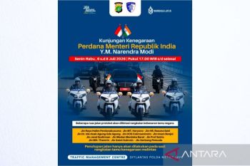 Polisi berlakukan pengaturan lalin situasional saat kunjungan PM India
