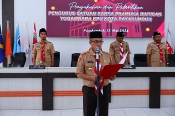 Kwarcab 0314 Kota Payakumbuh kukuhkan pengurus Saka Pramuka Rintisan Yogaswara KPU