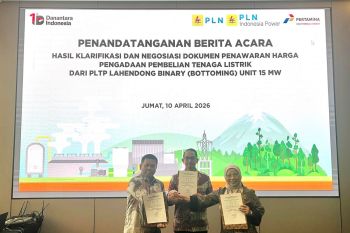 PGE-PLN IP sepakati tarif listrik, proyek PLTP Lahendong Bottoming Unit 15 MW siap melangkah ke tahap berikutnya