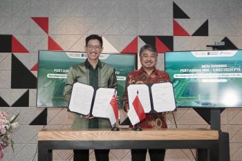 Jajaki bisnis Biometanol, Pertamina NRE gandeng Crectech Singapura