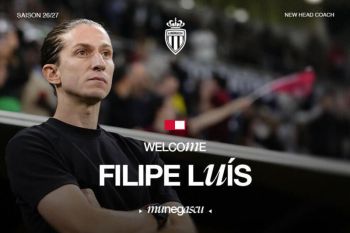 AS Monaco menunjuk Filipe Luis sebagai pelatih kepala baru