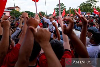 Pelaksanaan pemilu Johor, Anwar Ibrahim gencar kampanyekan calon koalisi