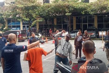 Polresta rekonstruksi 19 adegan kasus pembunuhan pelajar dekat SMAN