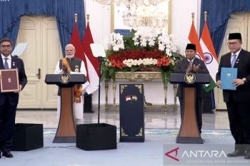 Prabowo: RI-India sepakat perkuat kerja sama strategis