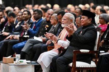 Prabowo reaffirms Indonesia-India ties at Indian Community Reception