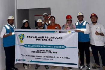 PLN UP3 Gorontalo sukses layani penyambungan listrik 1.385 kVA