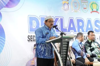 Wabup Banjar ajak calon pambakal junjung sportivitas pada deklarasi damai Pilkades