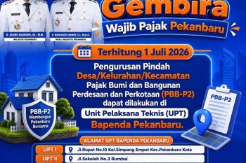 Mulai Juli, pindah Desa/Kecamatan PBB-P2 Pekanbaru cukup di UPT terdekat