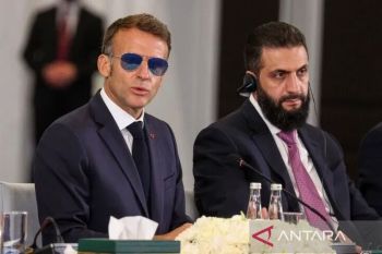 Macron: Koalisi sukarela siapkan latihan militer untuk tunjukkan kesiapan dukung Ukraina