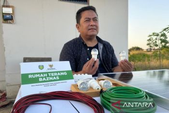 Baznas kolaborasi dengan Limar sediakan kebutuhan cahaya bagi warga