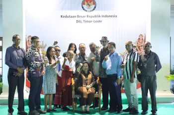 Megawati silaturahmi dengan WNI di Timor-Leste
