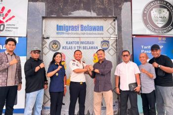 Kunjungi Imigrasi Belawan, PWI Sumut apresiasi pelayanan dan kebersihan fasilitas